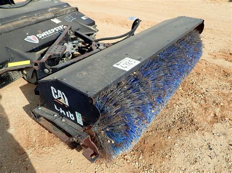 cat ba18 skid-steer broom|cat hydraulic broom for sale.